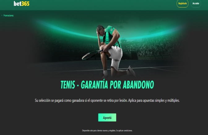 Garantía por abandono bet365